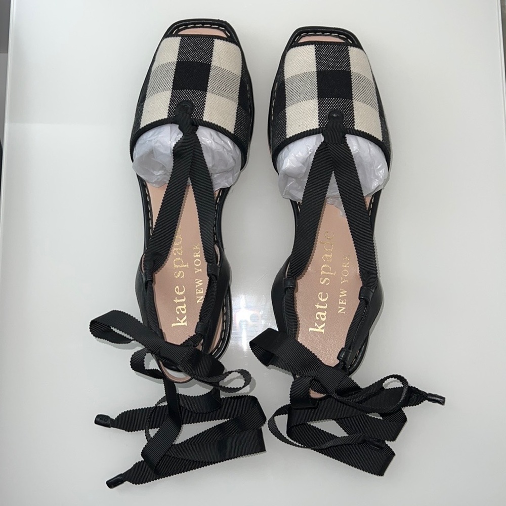 kate spade gingham flats